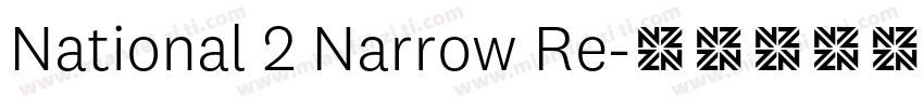 National 2 Narrow Re字体转换